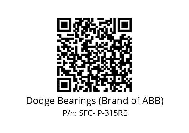   Dodge Bearings (Brand of ABB) SFC-IP-315RE