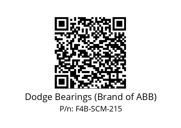   Dodge Bearings (Brand of ABB) F4B-SCM-215