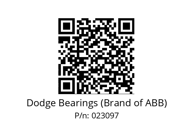   Dodge Bearings (Brand of ABB) 023097