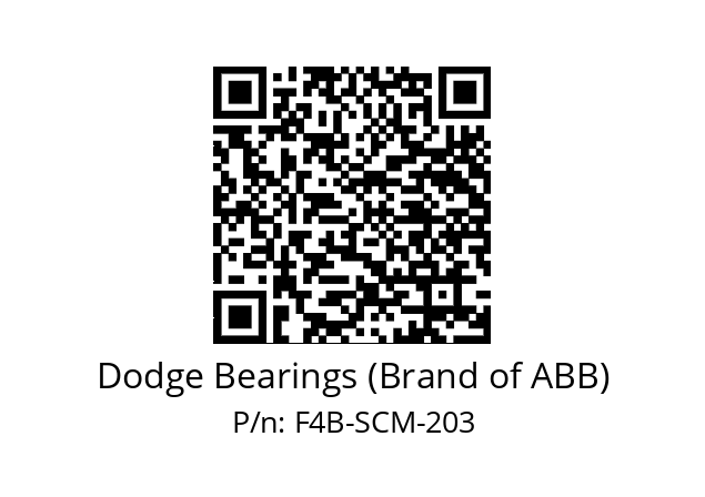   Dodge Bearings (Brand of ABB) F4B-SCM-203