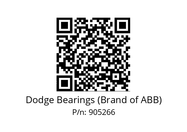   Dodge Bearings (Brand of ABB) 905266