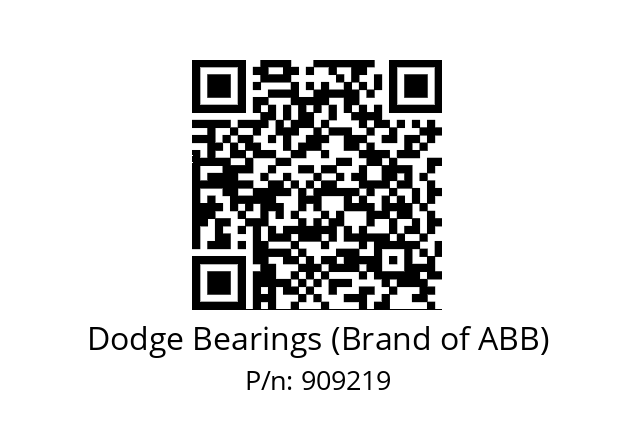   Dodge Bearings (Brand of ABB) 909219