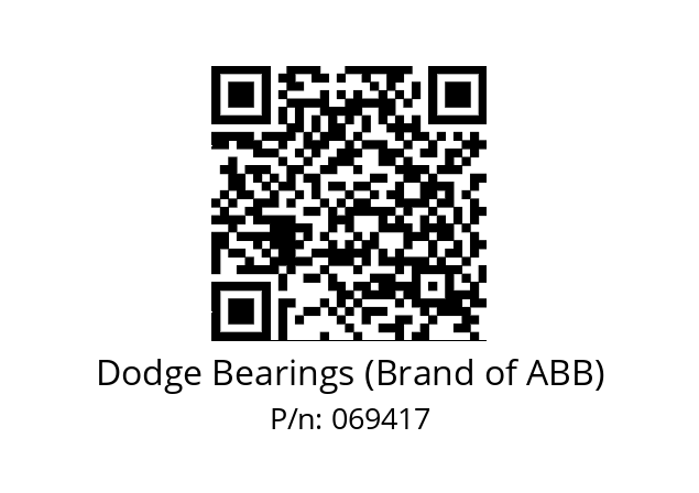   Dodge Bearings (Brand of ABB) 069417