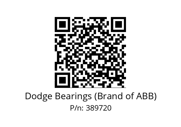   Dodge Bearings (Brand of ABB) 389720