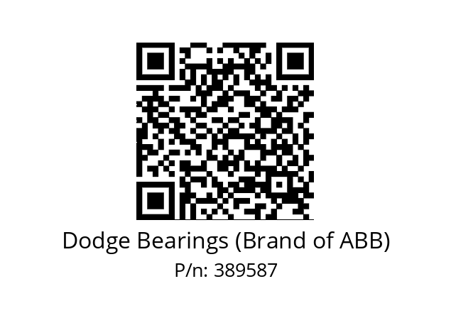   Dodge Bearings (Brand of ABB) 389587