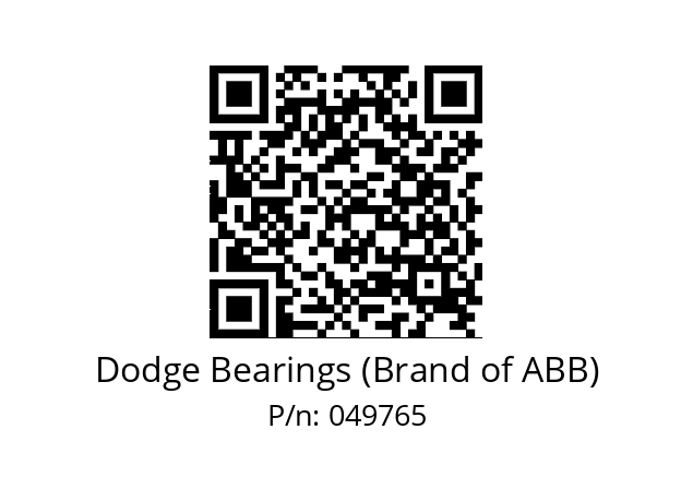   Dodge Bearings (Brand of ABB) 049765