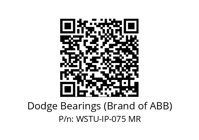   Dodge Bearings (Brand of ABB) WSTU-IP-075 MR