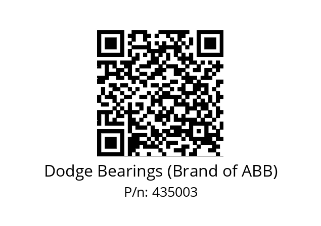   Dodge Bearings (Brand of ABB) 435003