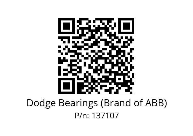   Dodge Bearings (Brand of ABB) 137107