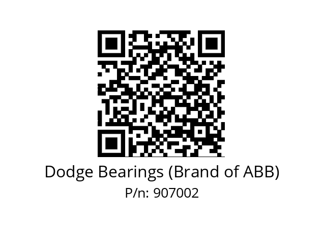   Dodge Bearings (Brand of ABB) 907002