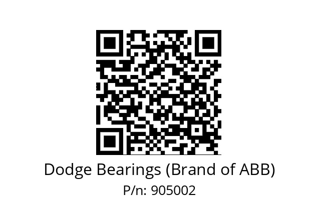   Dodge Bearings (Brand of ABB) 905002