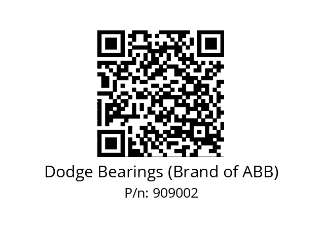   Dodge Bearings (Brand of ABB) 909002