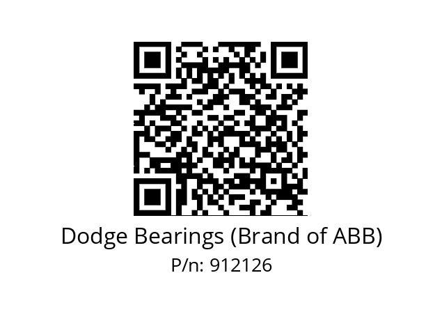   Dodge Bearings (Brand of ABB) 912126