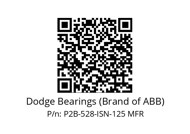   Dodge Bearings (Brand of ABB) P2B-528-ISN-125 MFR