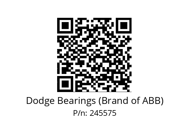   Dodge Bearings (Brand of ABB) 245575