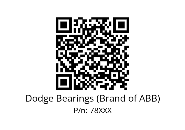   Dodge Bearings (Brand of ABB) 78XXX