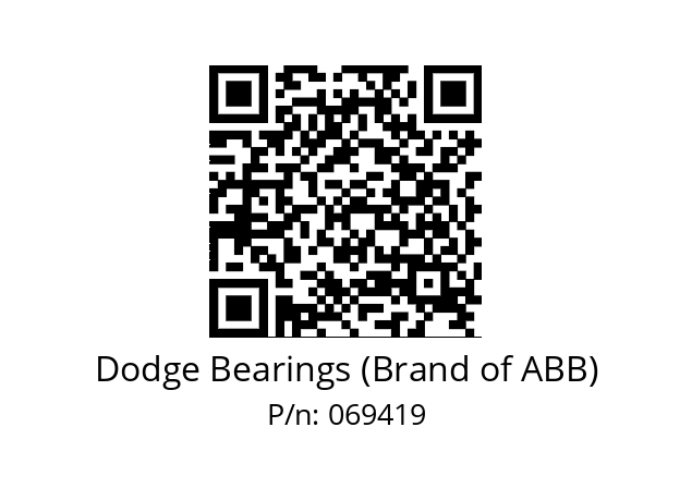   Dodge Bearings (Brand of ABB) 069419