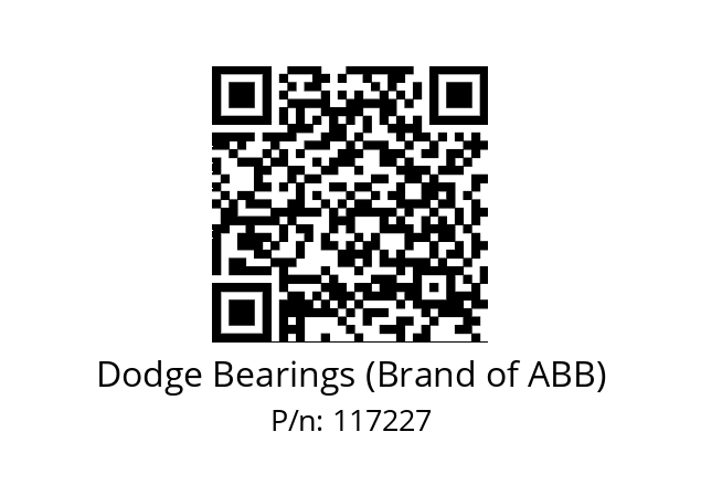   Dodge Bearings (Brand of ABB) 117227