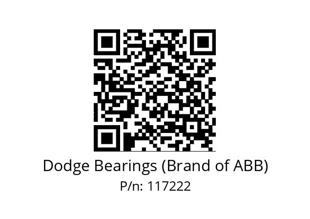   Dodge Bearings (Brand of ABB) 117222