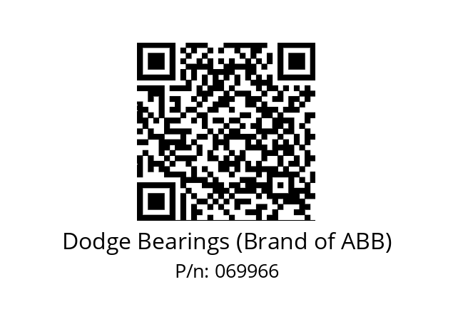   Dodge Bearings (Brand of ABB) 069966