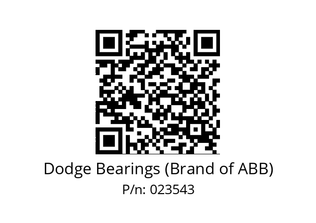   Dodge Bearings (Brand of ABB) 023543