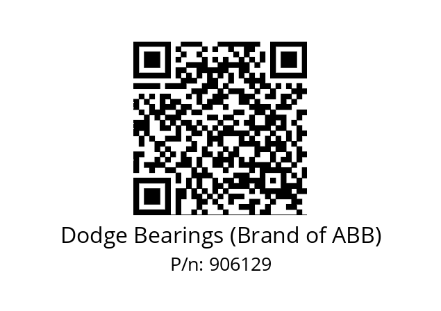   Dodge Bearings (Brand of ABB) 906129