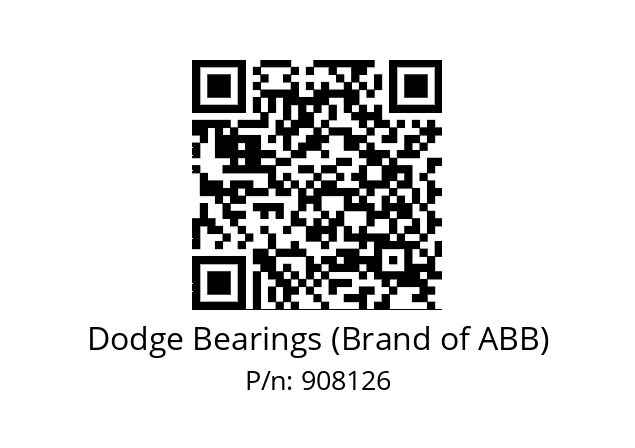   Dodge Bearings (Brand of ABB) 908126