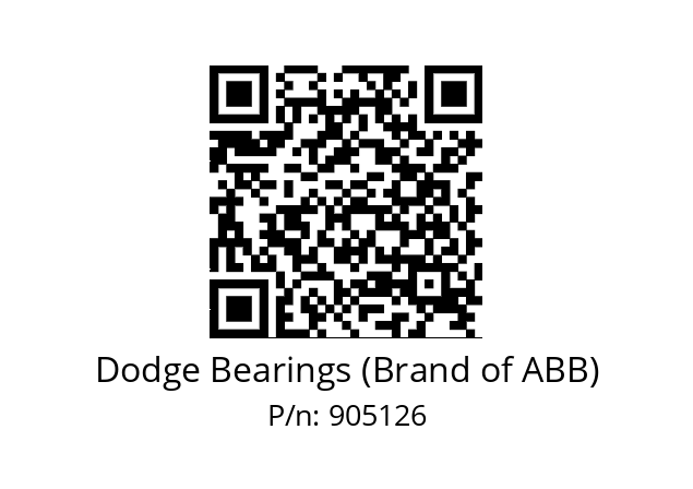   Dodge Bearings (Brand of ABB) 905126