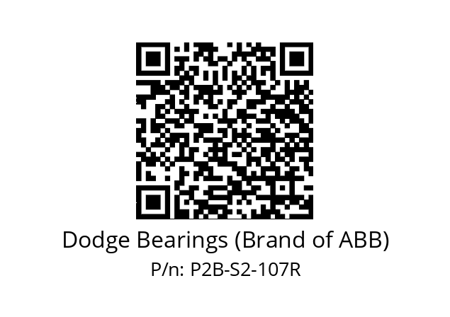   Dodge Bearings (Brand of ABB) P2B-S2-107R