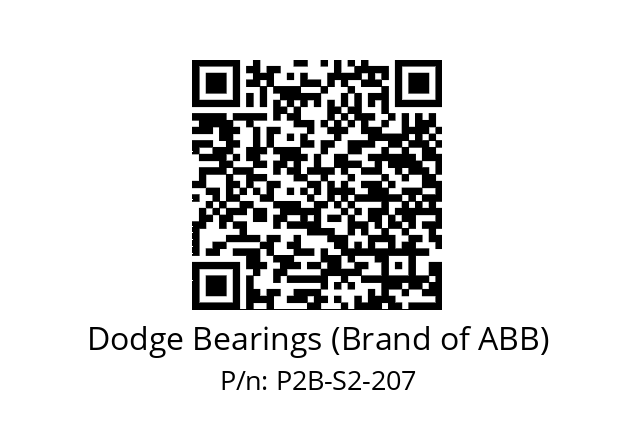   Dodge Bearings (Brand of ABB) P2B-S2-207