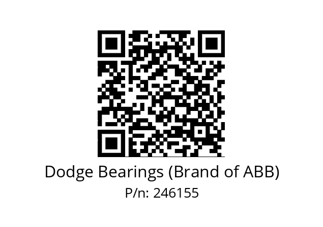   Dodge Bearings (Brand of ABB) 246155