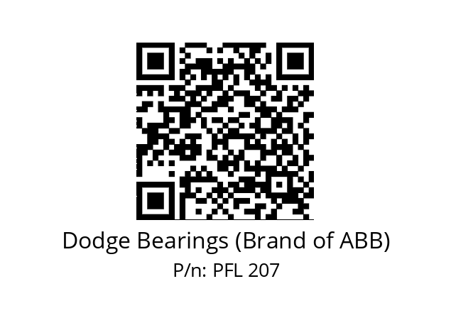   Dodge Bearings (Brand of ABB) PFL 207