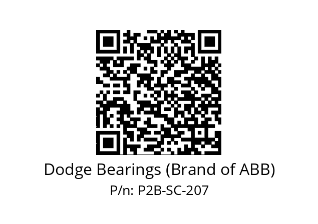   Dodge Bearings (Brand of ABB) P2B-SC-207