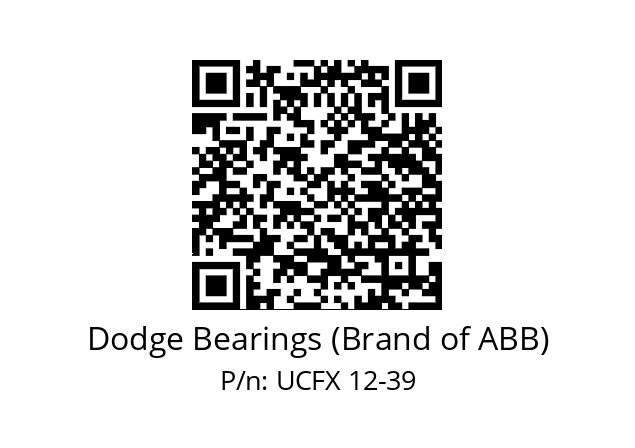   Dodge Bearings (Brand of ABB) UCFX 12-39