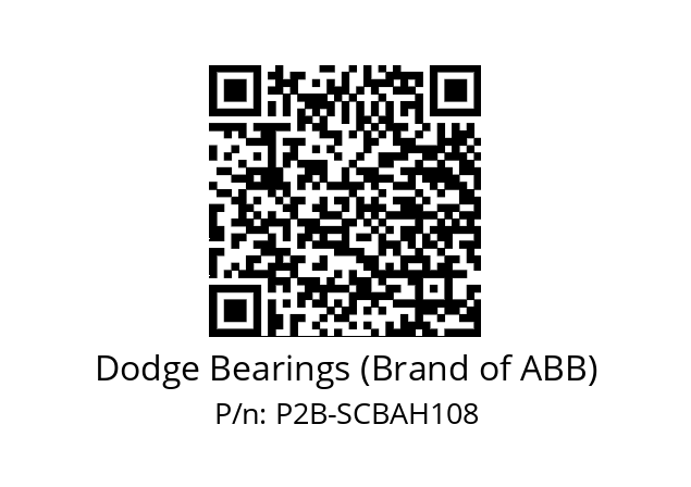   Dodge Bearings (Brand of ABB) P2B-SCBAH108