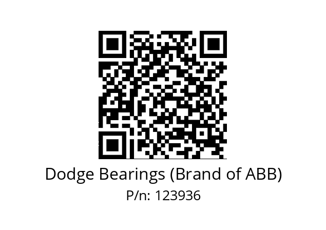   Dodge Bearings (Brand of ABB) 123936