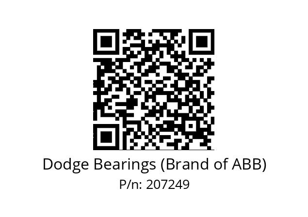   Dodge Bearings (Brand of ABB) 207249