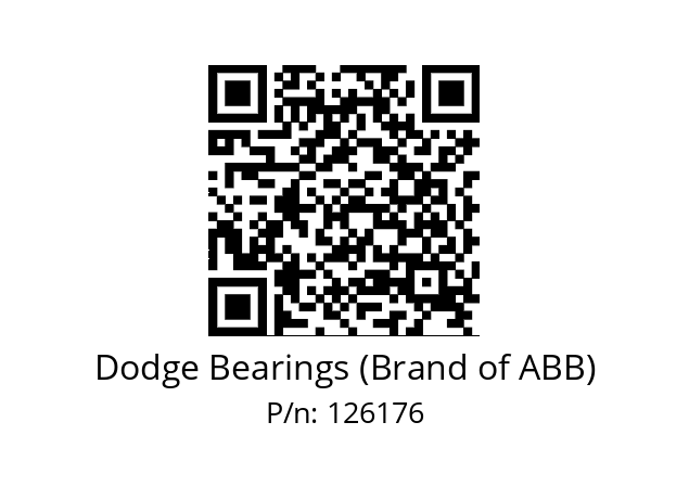   Dodge Bearings (Brand of ABB) 126176