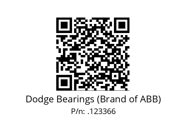   Dodge Bearings (Brand of ABB) .123366