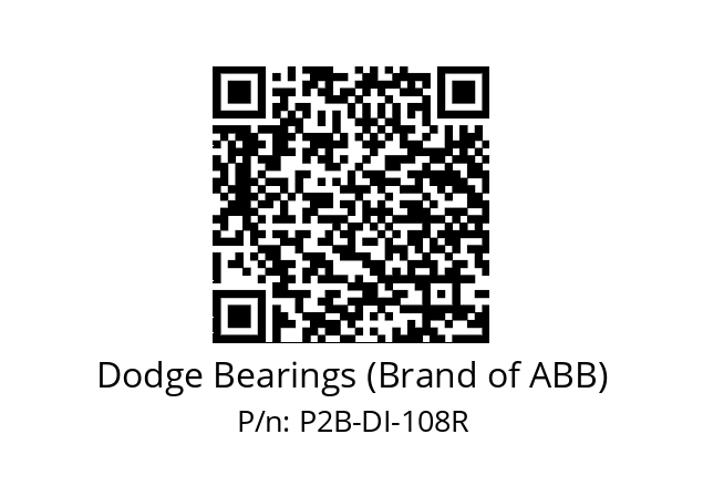   Dodge Bearings (Brand of ABB) P2B-DI-108R