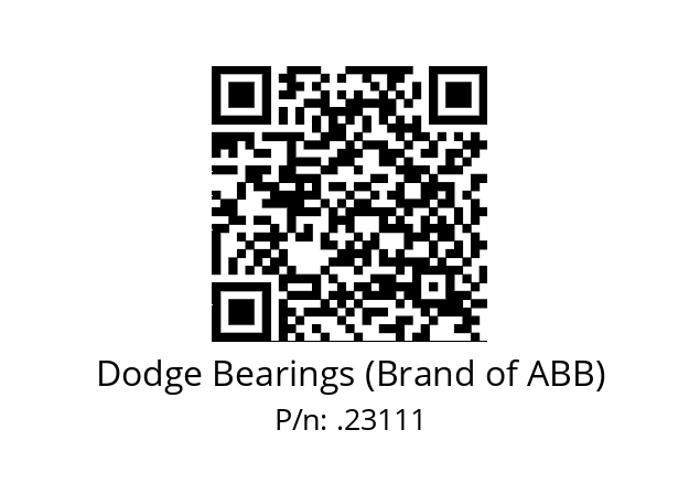   Dodge Bearings (Brand of ABB) .23111