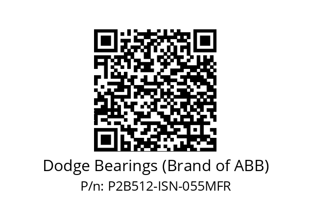   Dodge Bearings (Brand of ABB) P2B512-ISN-055MFR