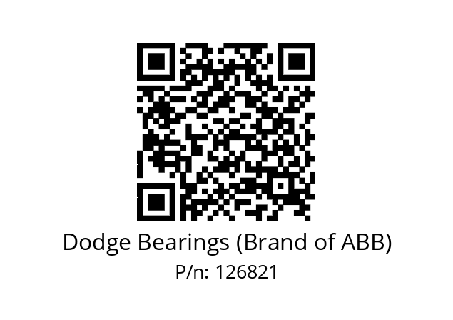   Dodge Bearings (Brand of ABB) 126821