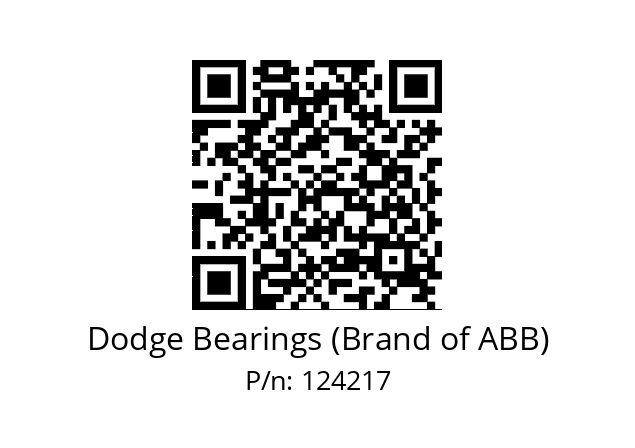   Dodge Bearings (Brand of ABB) 124217