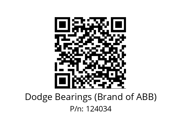   Dodge Bearings (Brand of ABB) 124034