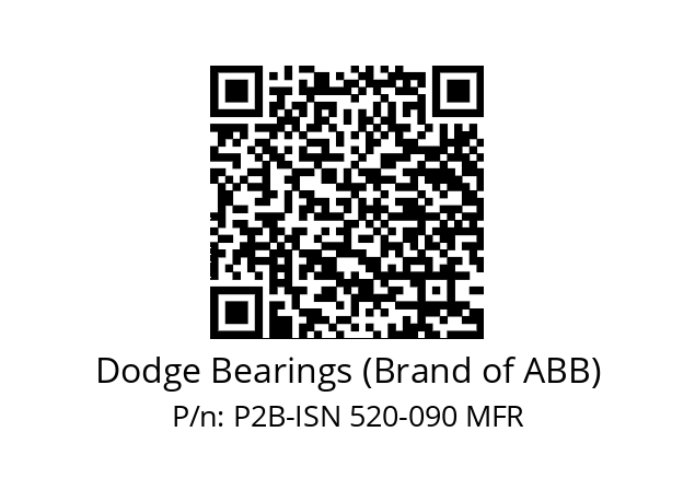   Dodge Bearings (Brand of ABB) P2B-ISN 520-090 MFR