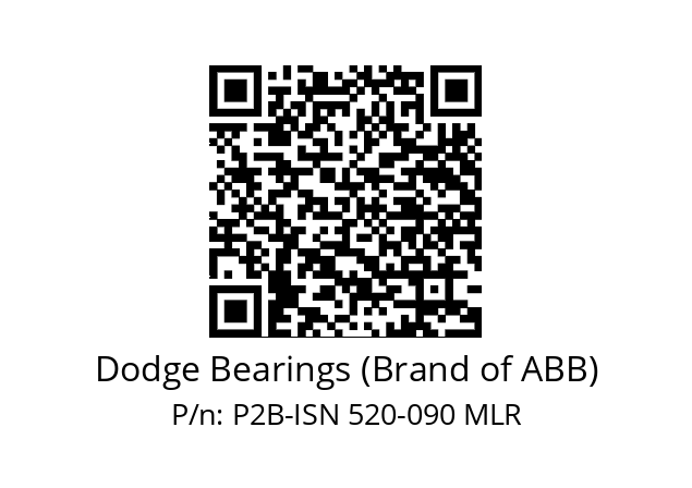   Dodge Bearings (Brand of ABB) P2B-ISN 520-090 MLR