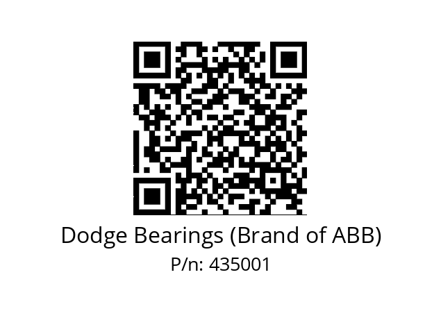   Dodge Bearings (Brand of ABB) 435001