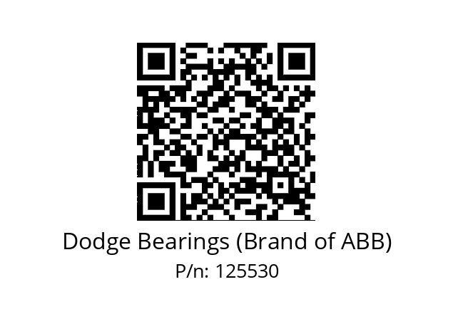   Dodge Bearings (Brand of ABB) 125530