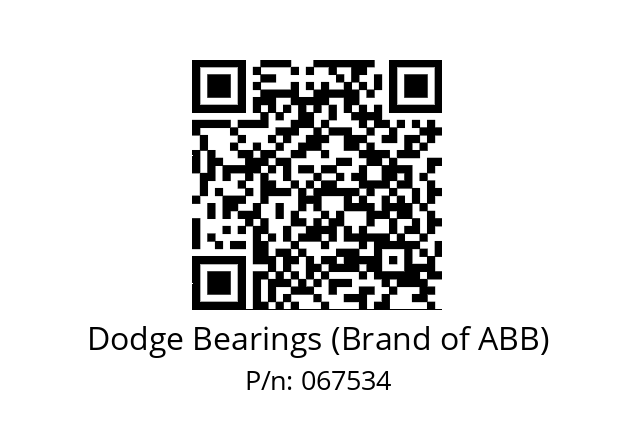   Dodge Bearings (Brand of ABB) 067534